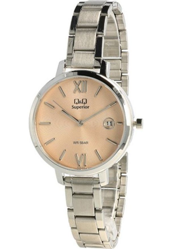 Zegarek QQ Zegarek damski QQ S325-202 srebrny. Kolor: srebrny