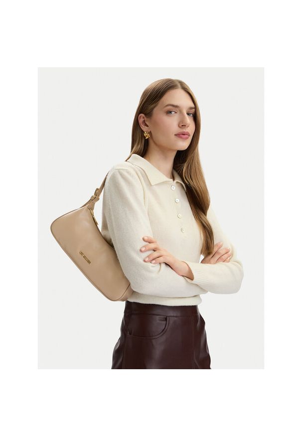 Love Moschino - Torebka LOVE MOSCHINO. Kolor: beżowy