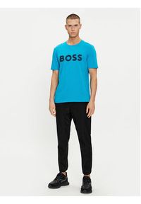 BOSS - Boss T-Shirt 50512866 Niebieski Regular Fit. Kolor: niebieski. Materiał: bawełna #3