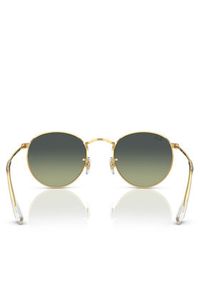 Ray-Ban Okulary przeciwsłoneczne Round Metal 0RB3447 001/BH Złoty. Kolor: złoty #3