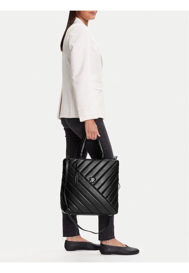 John Richmond Torebka RWA24038BO Czarny. Kolor: czarny. Materiał: skórzane