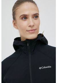 columbia - Columbia kurtka outdoorowa Sweet As II kolor czarny przejściowa. Kolor: czarny. Materiał: materiał, tkanina, softshell. Długość rękawa: raglanowy rękaw