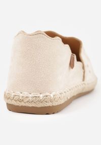 Born2be - Beżowe Espadryle Undefeatability. Okazja: na co dzień. Kolor: beżowy. Wzór: ażurowy. Styl: boho, elegancki, casual #8