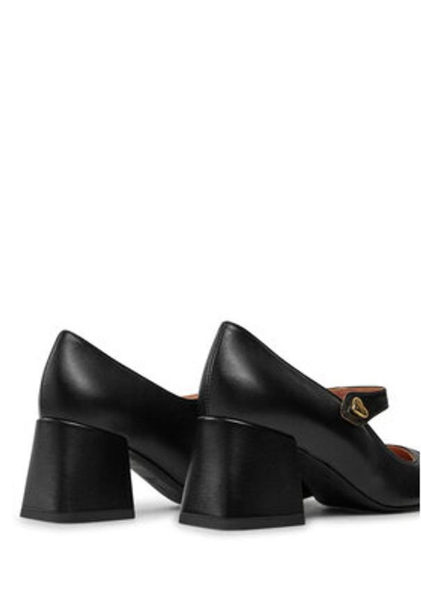 Love Moschino - LOVE MOSCHINO Czółenka JA10547G0LIE300A Czarny. Kolor: czarny. Materiał: skóra