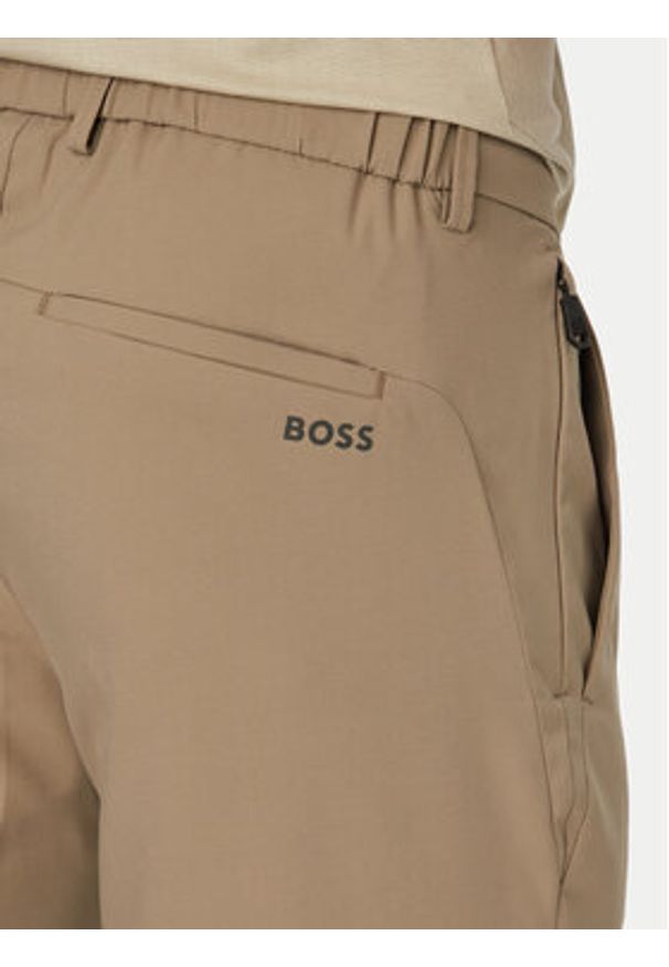 BOSS Spodnie materiałowe T_Phoenix Pro 50541368 Beżowy Regular Fit. Kolor: beżowy. Materiał: syntetyk
