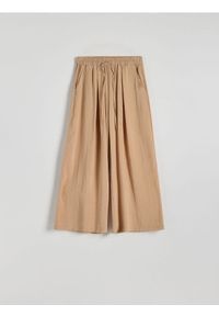 Reserved - Spodnie culotte z modalu - brzoskwiniowy. Kolor: pomarańczowy #1