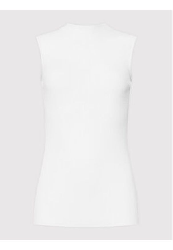 BOSS - Boss Top Feskies 50473237 Biały Slim Fit. Kolor: biały. Materiał: wiskoza