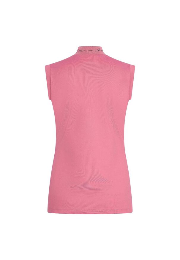 EURO-STAR - Damska koszulka jeździecka bez rękawów z zamkiem błyskawicznym Euro-Star Ramona. Kolor: różowy. Długość rękawa: bez rękawów