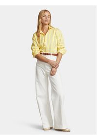 Polo Ralph Lauren Koszula Ls Rmsy St 211910743006 Żółty Regular Fit. Typ kołnierza: polo. Kolor: żółty. Materiał: bawełna