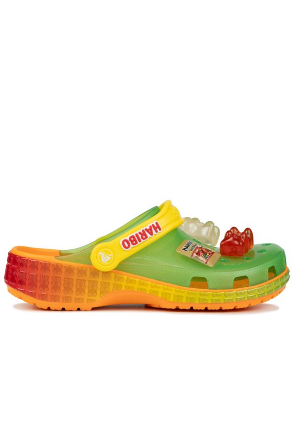 Klapki męskie Crocs HARIBO CLS CLG. Kolor: czerwony, żółty, wielokolorowy, zielony. Sport: pływanie