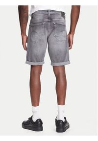 G-Star RAW - G-Star Raw Szorty jeansowe 3301 D10481-D535 Szary Slim Fit. Kolor: szary. Materiał: bawełna