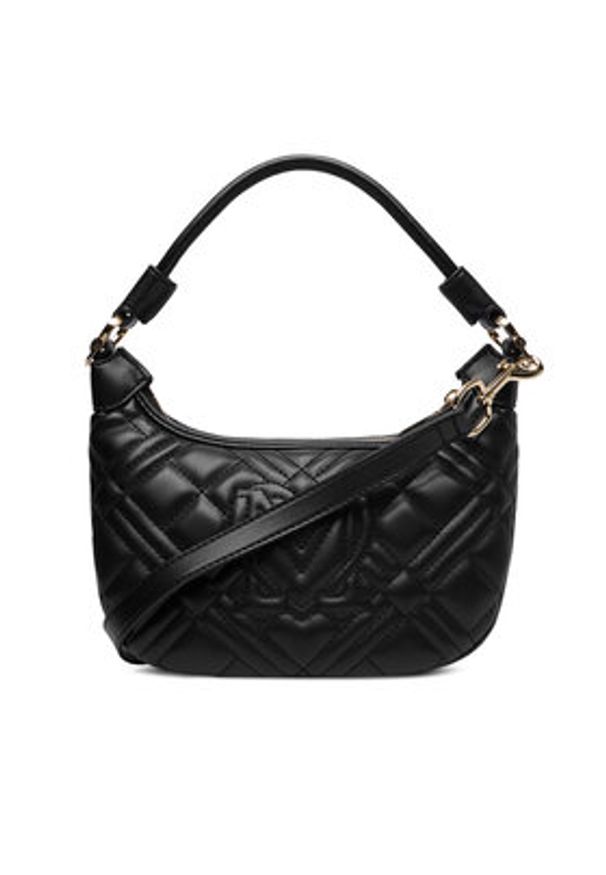 Love Moschino - LOVE MOSCHINO Torebka JC4110PP0NLA0000 Czarny. Kolor: czarny. Materiał: skórzane