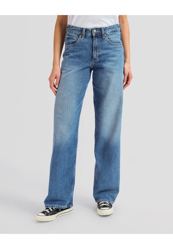 Lee - DAMSKIE SPODNIE LEE RIDER LOOSE MODERN MID 112355132