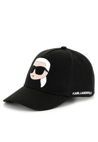 Karl Lagerfeld - Czapka z daszkiem KARL LAGERFELD. Kolor: czarny
