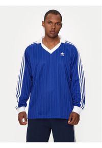 Adidas - adidas Longsleeve adicolor Piqué Football IX5227 Niebieski Regular Fit. Kolor: niebieski. Materiał: syntetyk. Długość rękawa: długi rękaw #1