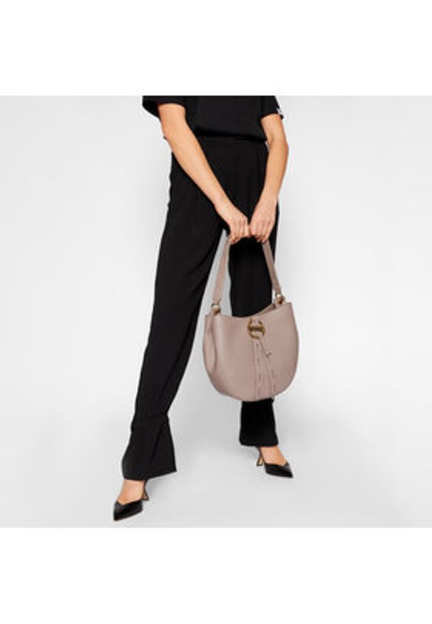 Love Moschino - LOVE MOSCHINO Torebka JC4084PP1BLM0001 Szary. Kolor: szary. Materiał: skórzane