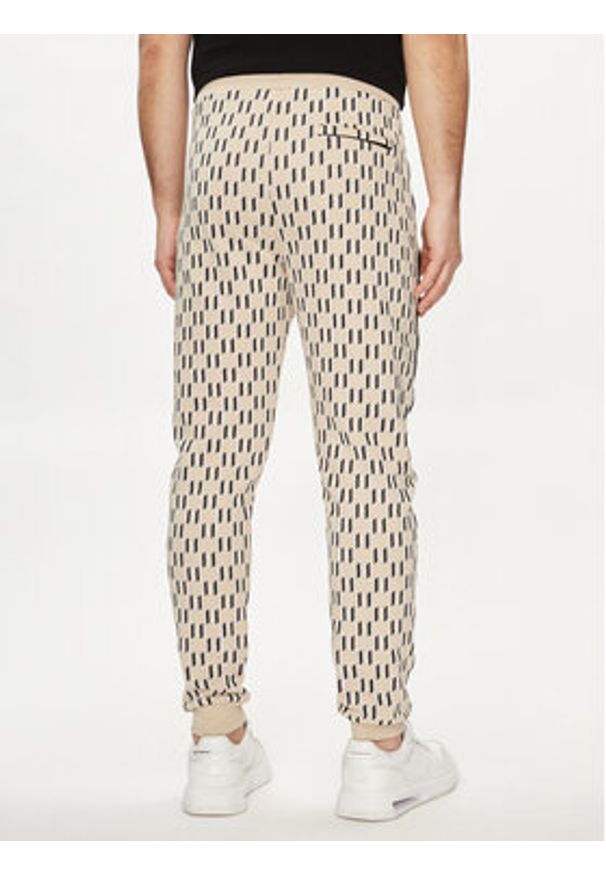 Karl Lagerfeld - KARL LAGERFELD Spodnie dresowe 705077 542951 Beżowy Regular Fit. Kolor: beżowy. Materiał: bawełna