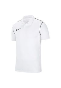 Koszulka do piłki nożnej męska Nike Polo Park 20. Typ kołnierza: polo. Kolor: biały