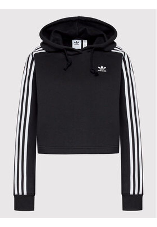 Adidas - adidas Bluza adicolor Classics HC2016 Czarny Relaxed Fit. Kolor: czarny. Materiał: bawełna, syntetyk