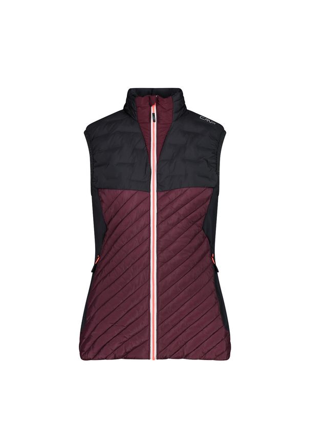 Damska kurtka bez rękawów CMP Unlimitech. Kolor: czerwony, wielokolorowy, brązowy. Długość rękawa: bez rękawów. Sezon: jesień