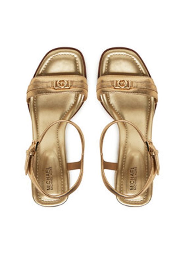MICHAEL Michael Kors Espadryle Mandy 40R5MAMS1M Złoty. Kolor: złoty. Materiał: skóra