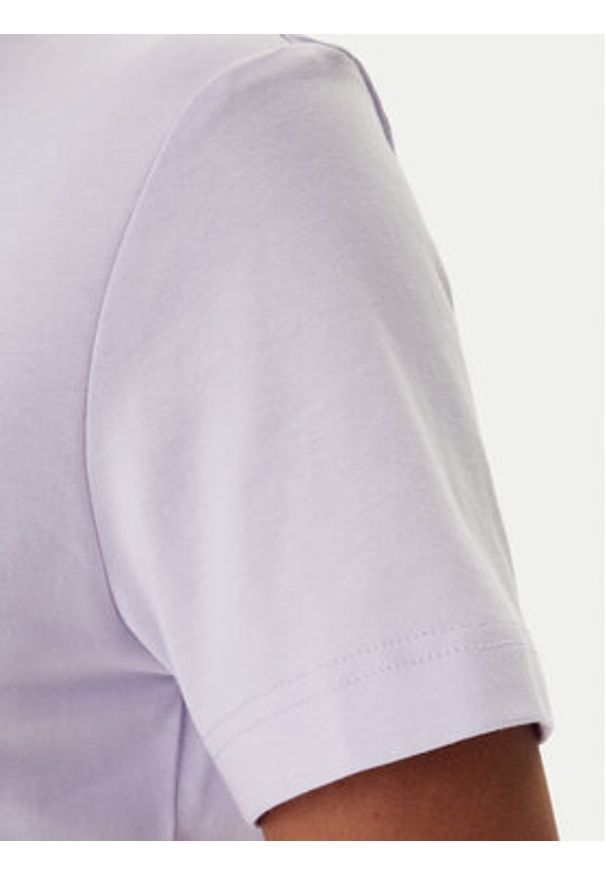 Calvin Klein Jeans T-Shirt Monogram LV047B224G Fioletowy Regular Fit. Kolor: fioletowy. Materiał: bawełna