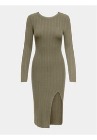 only - Sukienka dzianinowa ONLY. Kolor: zielony. Materiał: dzianina #1