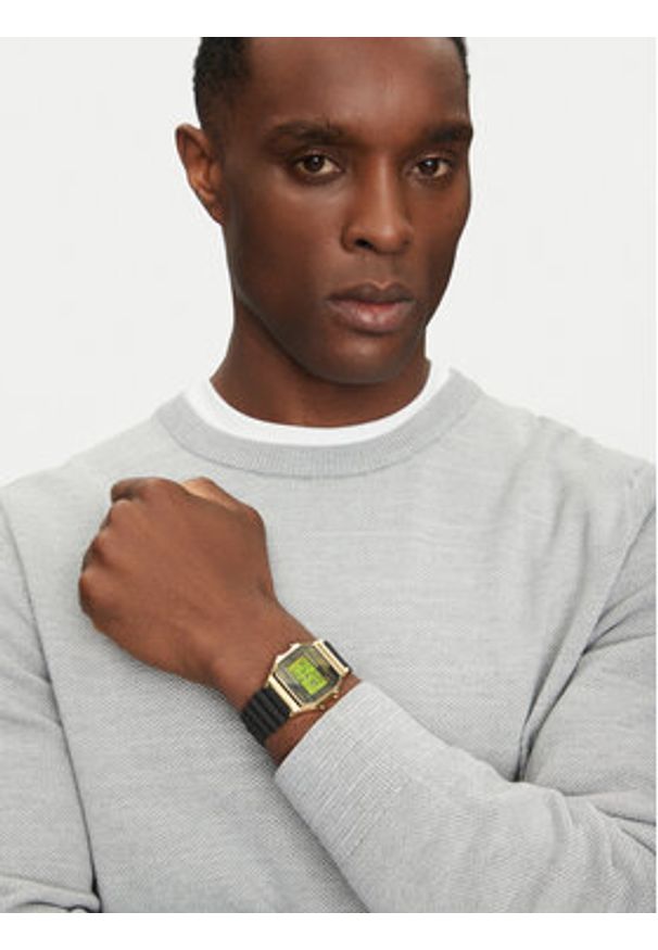 Timex Zegarek T80 TW2V41000 Czarny. Kolor: czarny. Materiał: syntetyk
