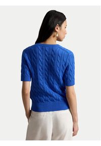 Polo Ralph Lauren Kardigan 211966720500 Niebieski Slim Fit. Typ kołnierza: polo. Kolor: niebieski. Materiał: bawełna #3