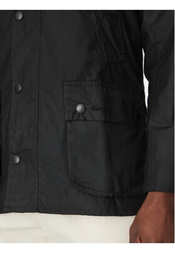 Barbour Kurtka przejściowa Ashby MWX0339BK72 Czarny Tailored Fit. Kolor: czarny. Materiał: bawełna