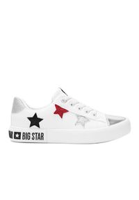 Big-Star - Big Star sneakersy niskie dziecięce Light białe. Kolor: biały. Wzór: aplikacja, kolorowy. Styl: elegancki