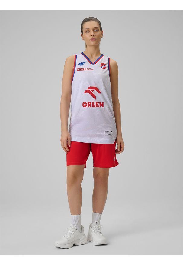 4f - 4F Koszulka meczowa replika domowa z sezonu 2025/26 damska 4F x Wisła Kraków - biała 3XL. Kolor: biały. Materiał: materiał. Wzór: nadruk. Sport: fitness