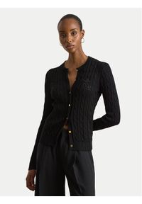 Lauren Ralph Lauren - LAUREN RALPH LAUREN Kardigan 200P14040003 Czarny Regular Fit. Kolor: czarny. Materiał: bawełna #1