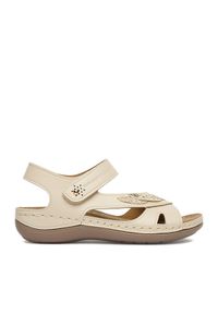 Go Soft Sandały CEO-W80085 Beżowy. Kolor: beżowy. Materiał: skóra #1