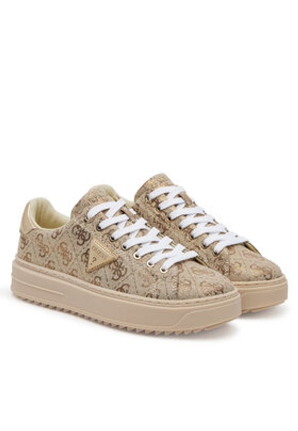 Guess Sneakersy FLJD13 FAM12 Złoty. Kolor: złoty. Materiał: materiał