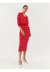 Pinko Spódnica ołówkowa 100211 A0IS Czerwony Slim Fit. Kolor: czerwony. Materiał: wiskoza