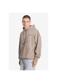 Bluza sportowa męska Prosto Football z kapturem. Typ kołnierza: kaptur. Kolor: beżowy. Sport: piłka nożna #1