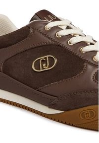 Liu Jo Sneakersy Lewis 01 BA6039 PX310 Brązowy. Kolor: brązowy. Materiał: skóra, zamsz #4
