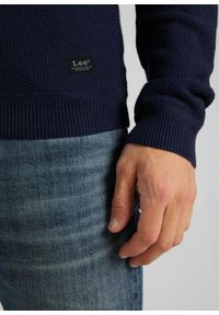 Lee - LEE BASIC TEXTURED CREW MĘSKA BLUZA DŁUGI RĘKAW SKY CAPTAIN L85BOCH. Długość rękawa: długi rękaw. Długość: długie #5