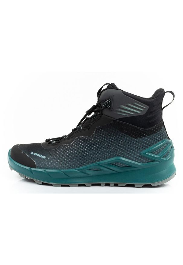 Buty trekkingowe damskie Lowa Merger Mid GORE-TEX. Okazja: na co dzień. Kolor: czarny. Technologia: Gore-Tex