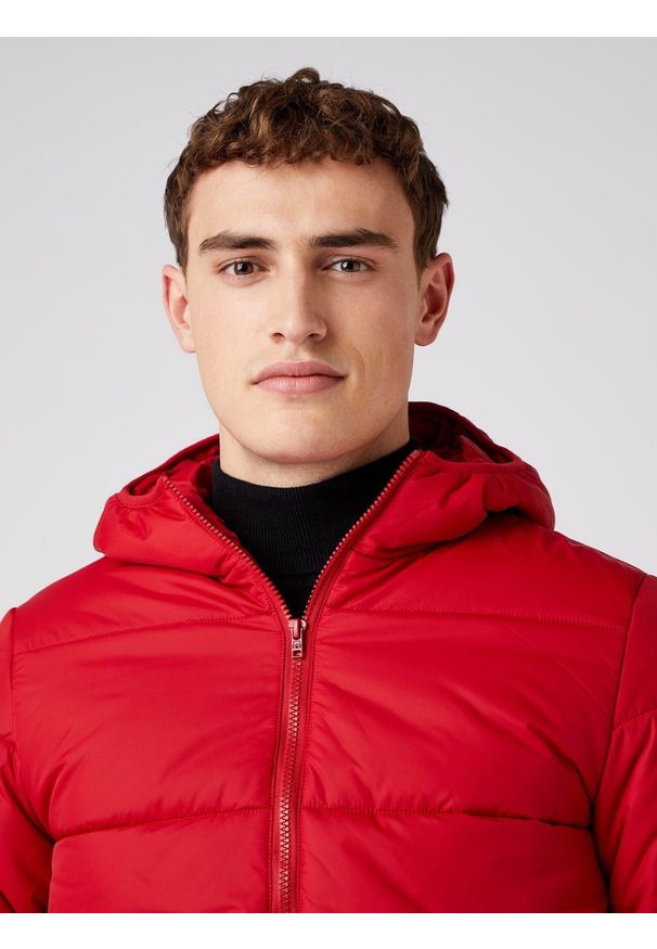 Wrangler - WRANGLER THE PUFFER MĘSKA KURTKA ZIMOWA RED W4D6WRX47 112141357. Sezon: zima