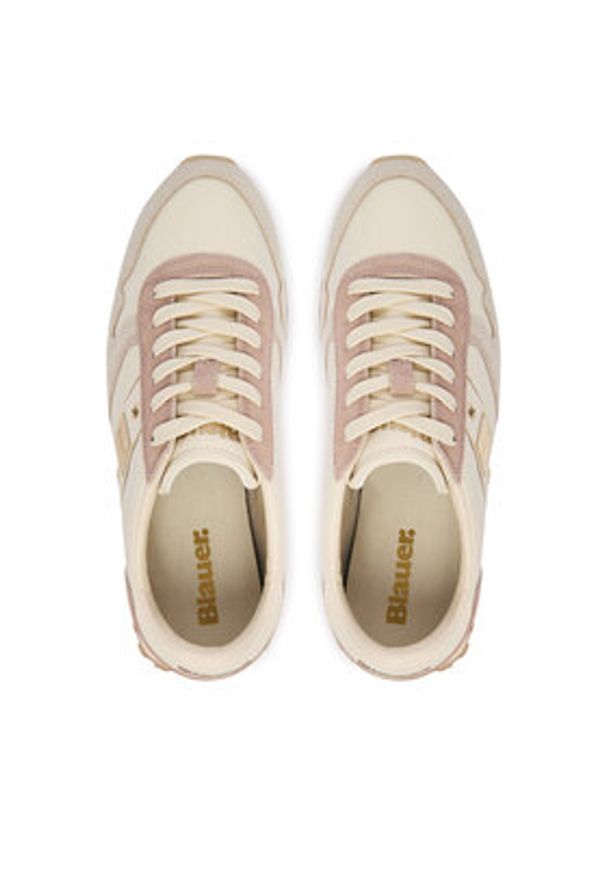 Blauer Sneakersy S6MILLEN03/NYS Écru. Materiał: zamsz, skóra