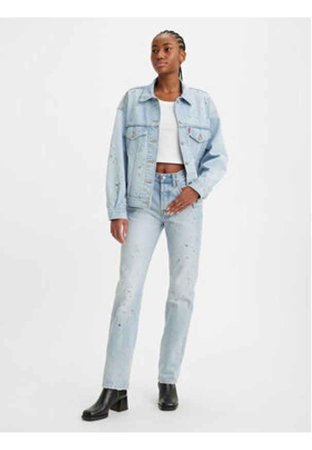 Levi's® Jeansy 501® 12501-0466 Niebieski Straight Fit. Kolor: niebieski