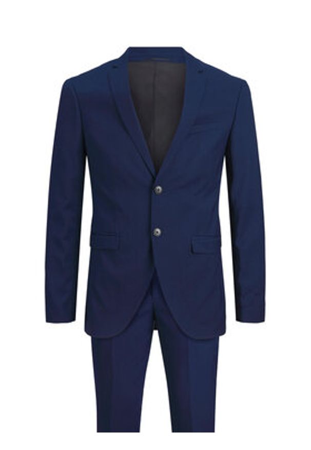 Jack & Jones Garnitur Franco 12181339 Granatowy Super Slim Fit. Kolor: niebieski. Materiał: syntetyk