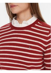 TOMMY HILFIGER - Tommy Hilfiger Sweter WW0WW40264 Czerwony Regular Fit. Kolor: czerwony. Materiał: wełna #5