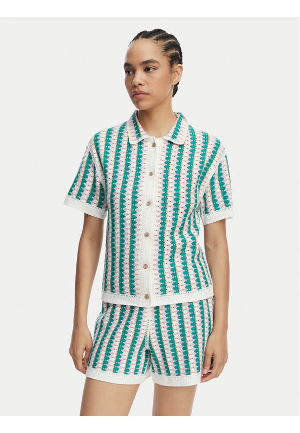 Banana Moon Koszula Avila Bloomday MXN47 Zielony Regular Fit. Kolor: zielony. Materiał: bawełna