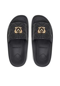 Love Moschino - LOVE MOSCHINO Klapki JA28014I1MIE0000 Czarny. Kolor: czarny. Materiał: skóra #2