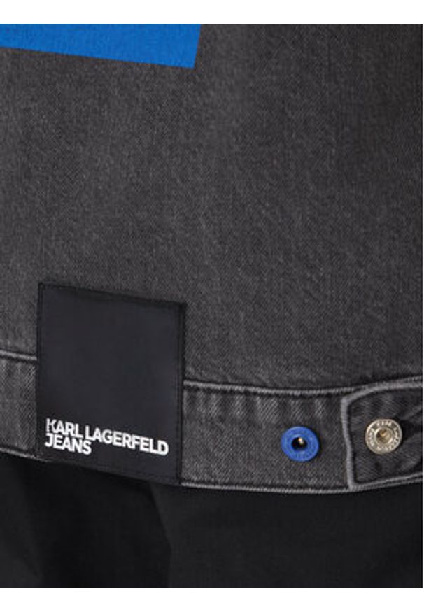 Karl Lagerfeld Jeans Kamizelka A2M14017 Szary Regular Fit. Kolor: szary. Materiał: bawełna, jeans