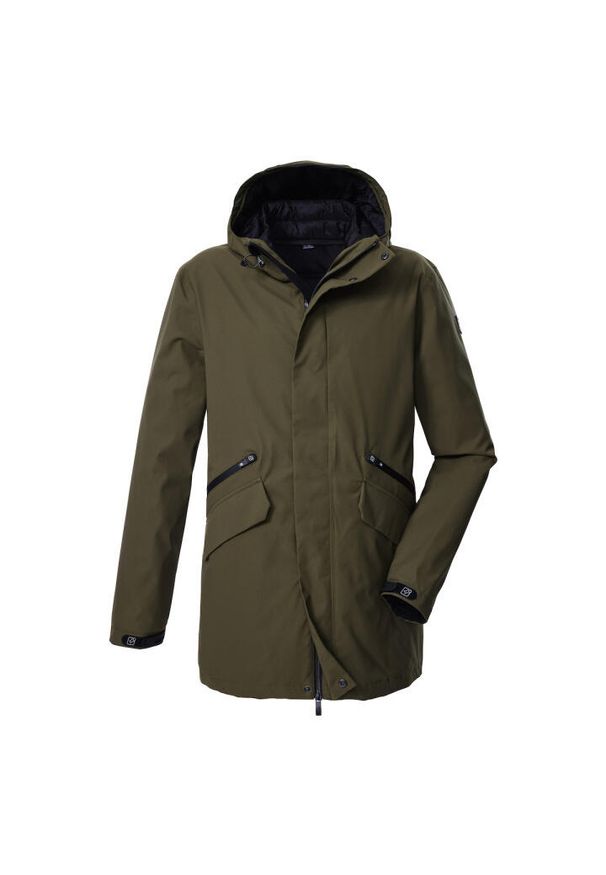 Kombinezon parka i puchówka Killtec KOW 94. Kolor: wielokolorowy, brązowy, zielony. Materiał: puch. Sezon: jesień