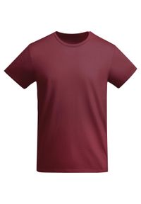 ROLY - Męska Koszulka Breda Plain T-shirt. Kolor: czerwony